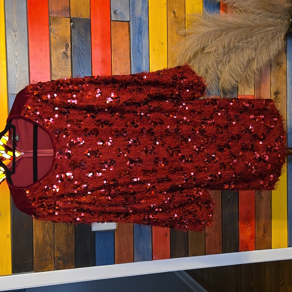 SHEIN Beautiful Red Dress  ⭐️   ✨️SIZE 3X   ⭐️ ✨️